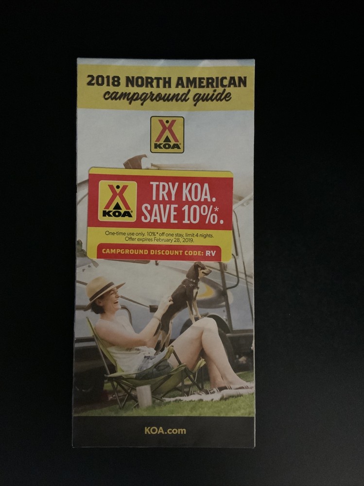 2018 North American Campground Guide..Map