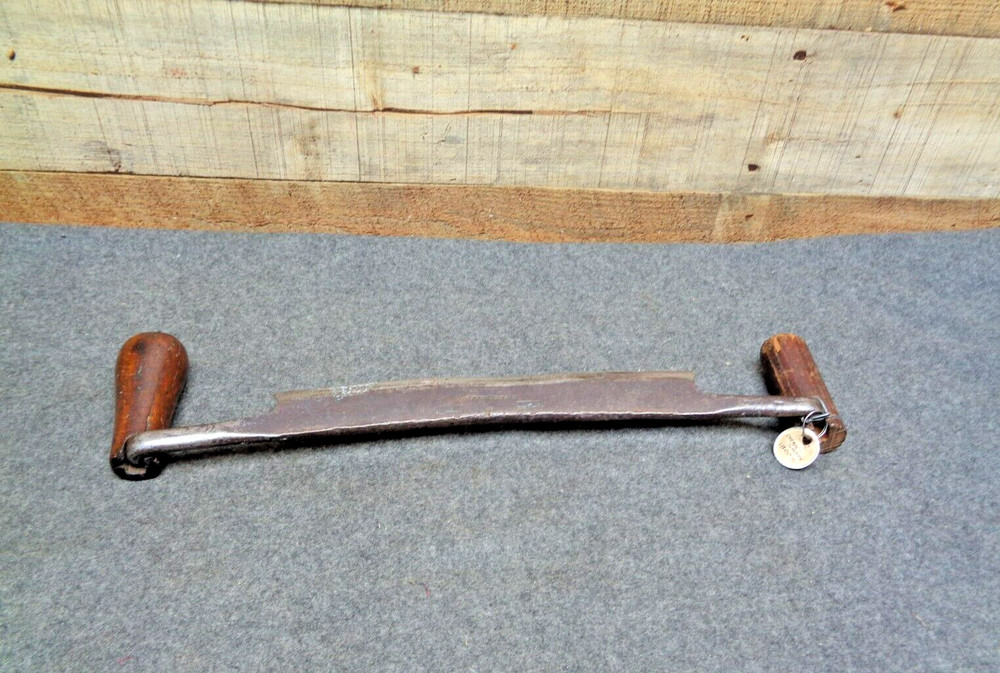 Vintage Draw Shave Drawknife Carpentry Tool 9" Blade