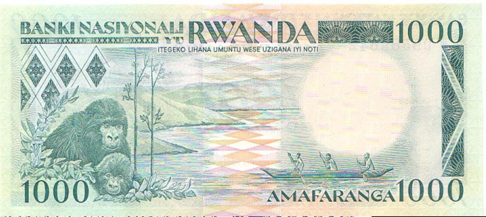 Rwanda 1000 Franc 1988 P21 Mint Unc