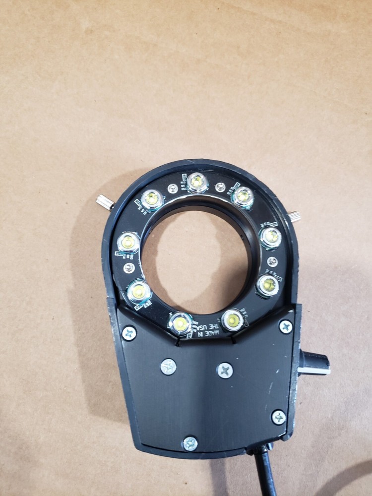 Micro-Lite, LV2000-B, Ring Illuminator light, With Power Supply, LED light used