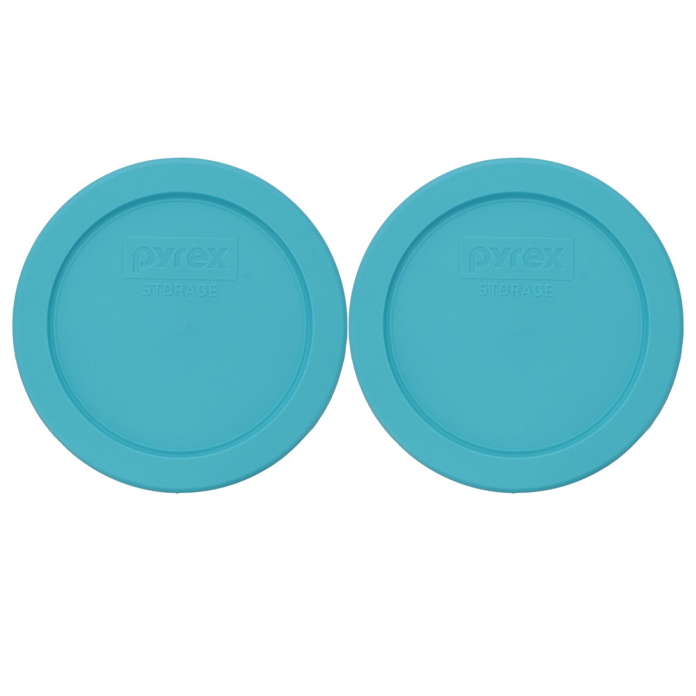 Pyrex 7200-PC 2 Cup Aqua Blue Lid (2-Pack)