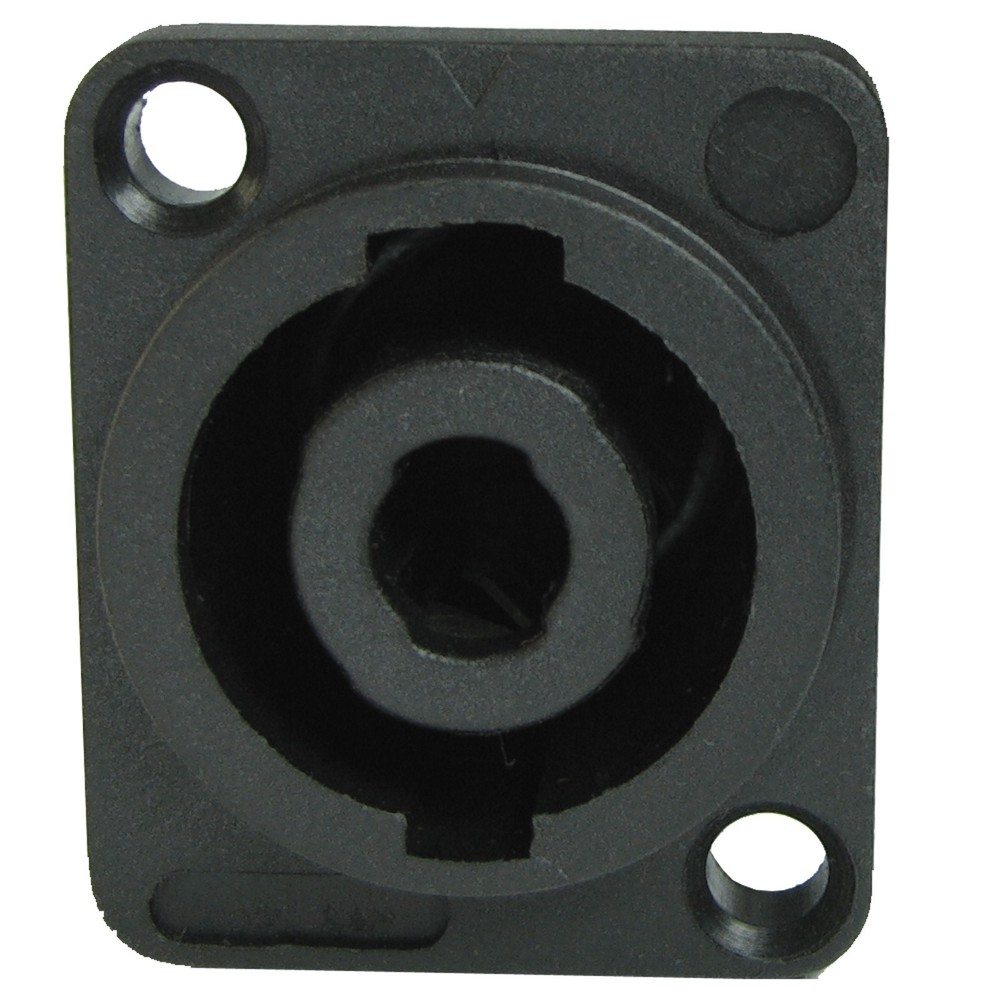 4 pole conductor panel surface mount speakon compatible speaker connector jack