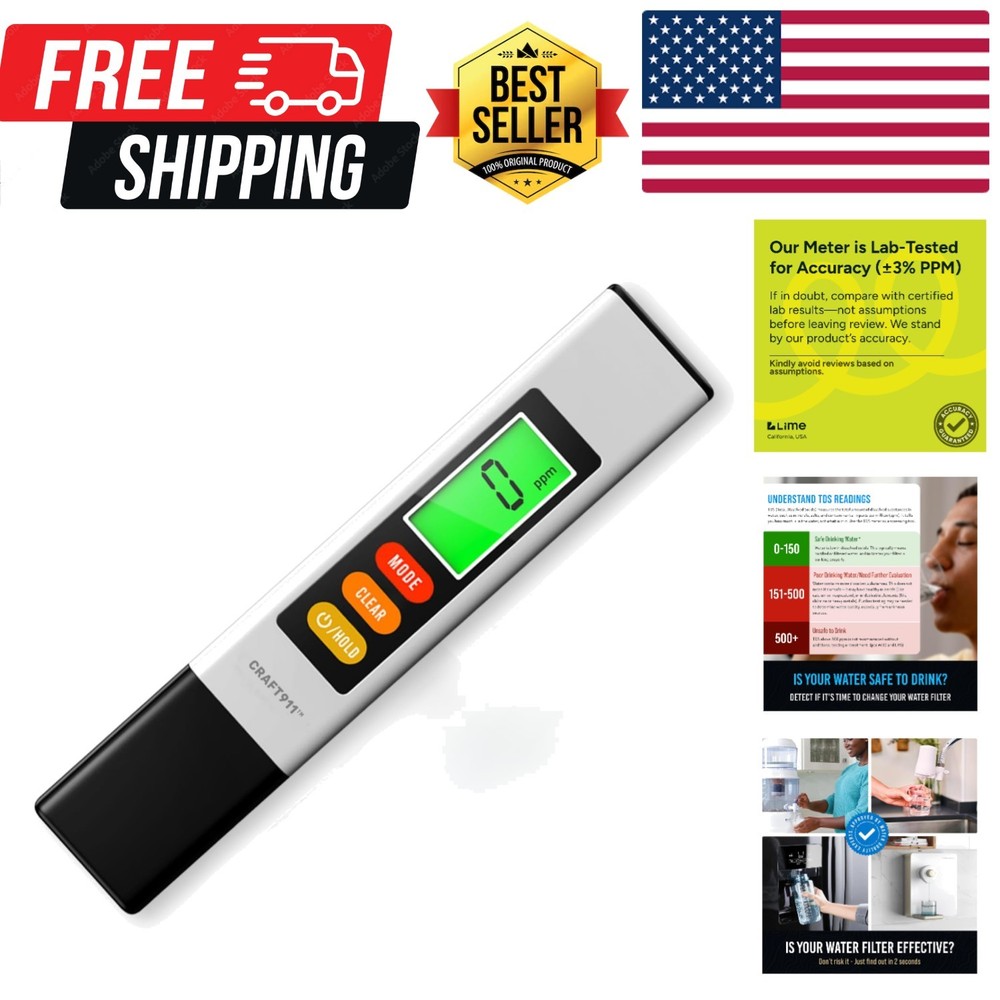 Water Tester for Drinking Water- TDS Meter