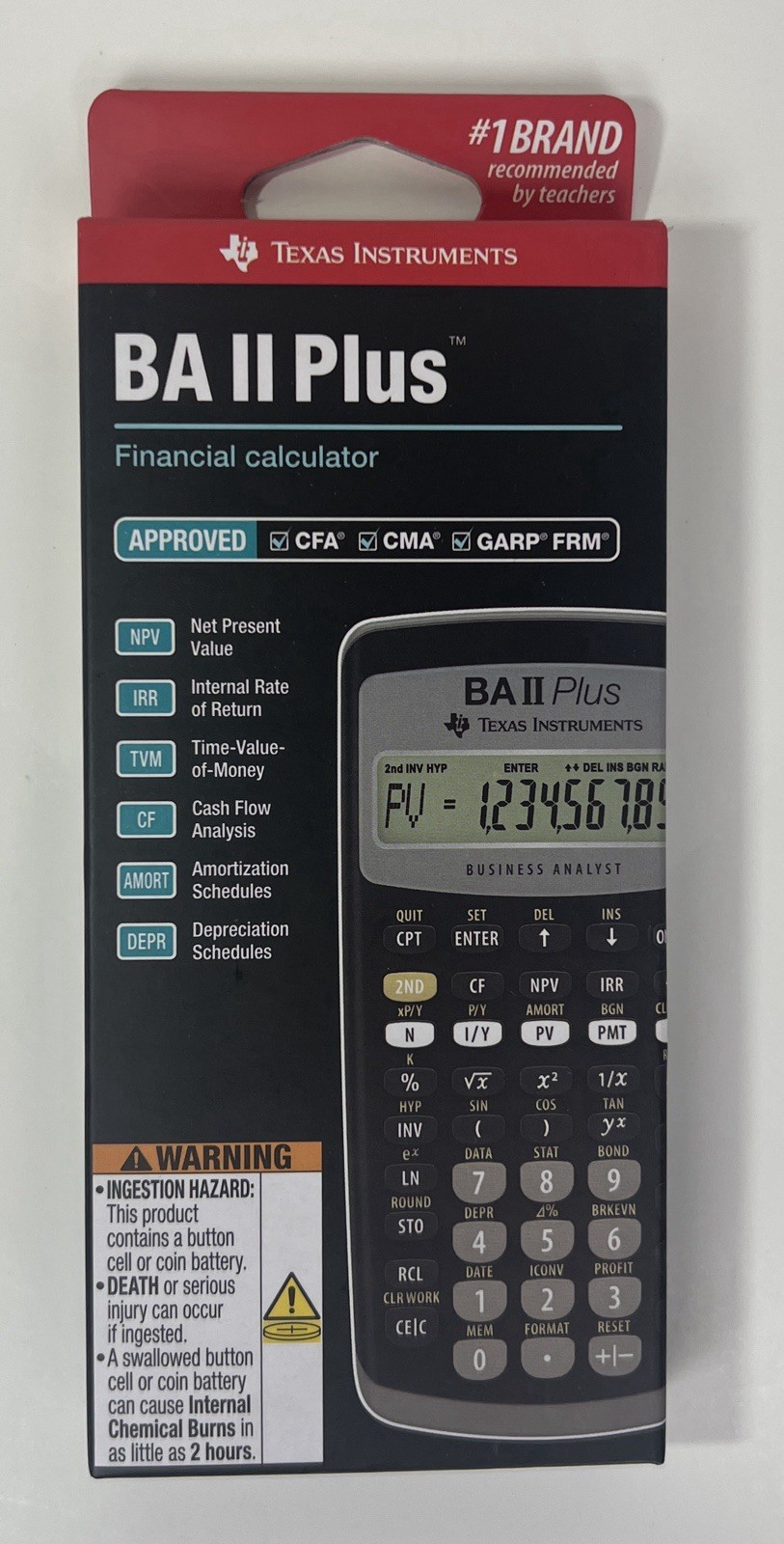 Texas Instruments BA II PLUS Financial Handheld