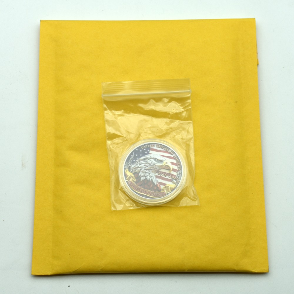 USA 250 Years of Freedom Medal 1776-2026 Bald Eagle Flag E Pluribus Unum Coin