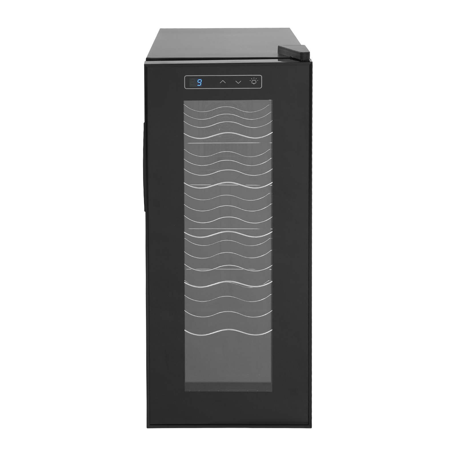 Wine Fridge 12-bottle Champagne Wine Fridge Bars Wine Cooler Refrigerator Black