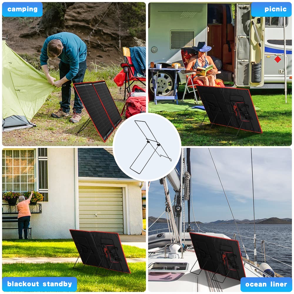 Adjustable Foldable Mounting Bracket Metal Hardware For Solar Panel Camping Home