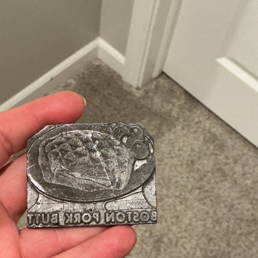 Printing Plate “ Boston Pork Butt” 3”