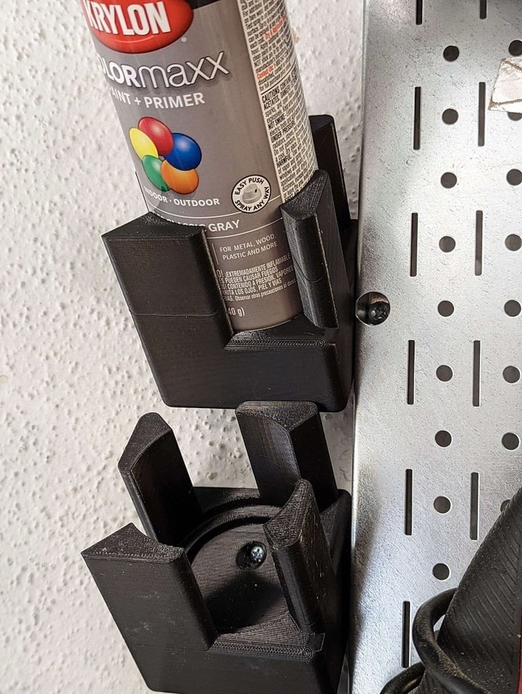 Spray Paint Can Holder Wall Mount - Workshop Organization Tool for Garage Workbe