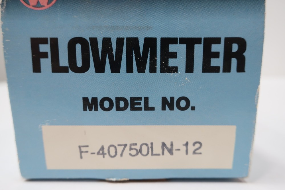 Blue-white F-40750LN-12 Variable Area Flow Meter