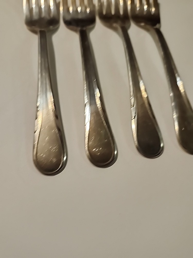 4 R.C.CO. Argyle plate Flatware Pcs Salad Fork RCCO
