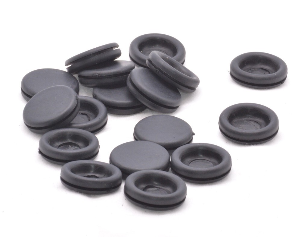 3/4" Rubber Panel Plug Knockout Solid Grommet Fits 1/16" Panels Electrical MRO