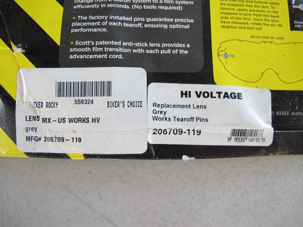 Scott Volt Works Single Grey Google Lens (559324)
