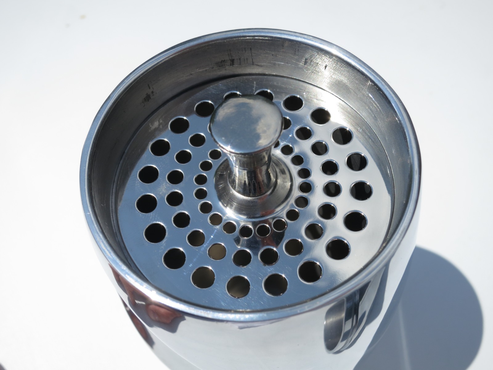 New & Extraordinary! Vintage Nambe "Twist" Cocktail Shaker Design by Fred Bould