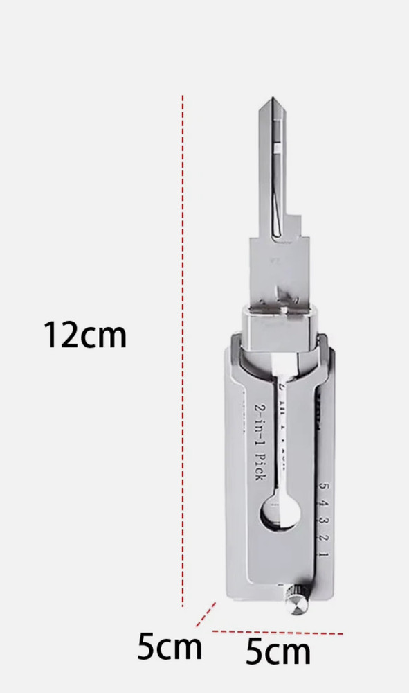 1pcs Stainless Steel Key Decoder SS001 O-ring Pickup Kit Pickup Hand Tool