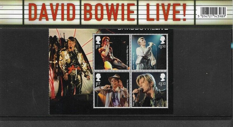 David Bowie-Presentation Pack 2017 + EXTRA 2010 issue mnh as issued Royal mail