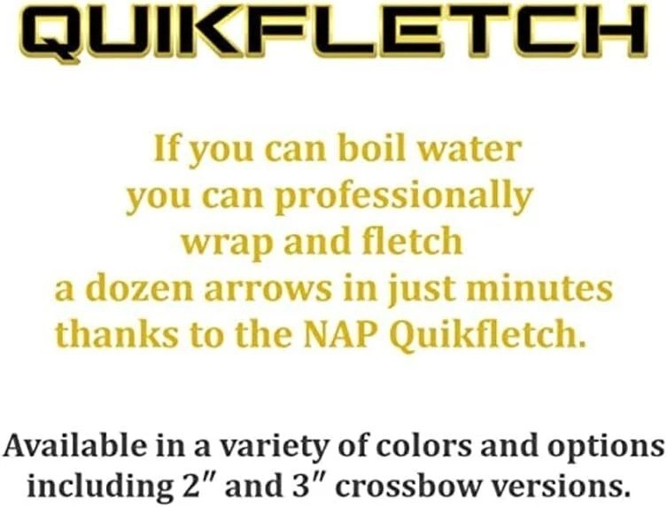 Quikfletch Hellfire Stabilizing Fletching - White/green, 3"