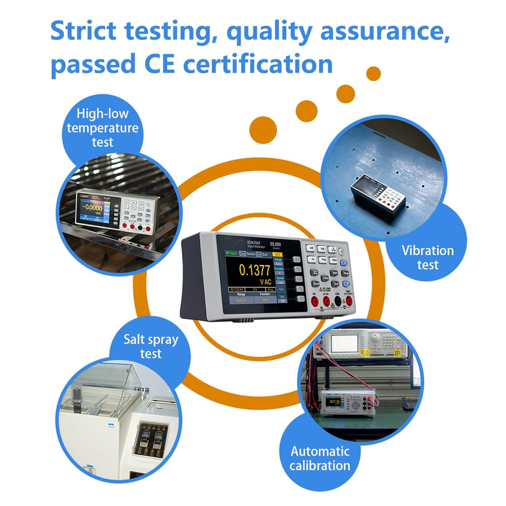 XDM1041-DG Mini Digital Multimeter - 3.5" LCD Display & True RMS Functionality