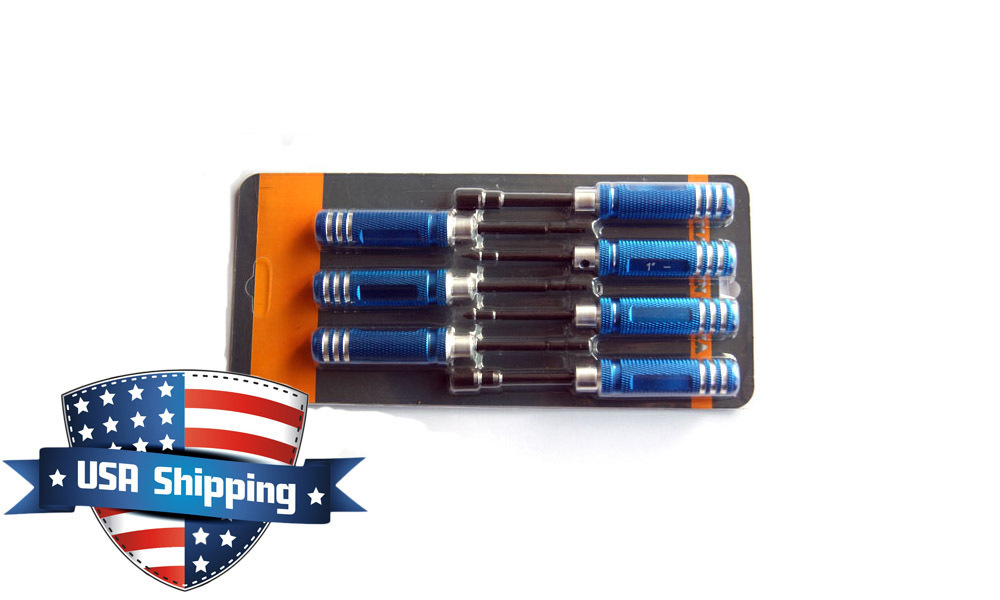 7pcs Hex Socket Nut Key Screw Driver Set RC Helicopter and Car Tools