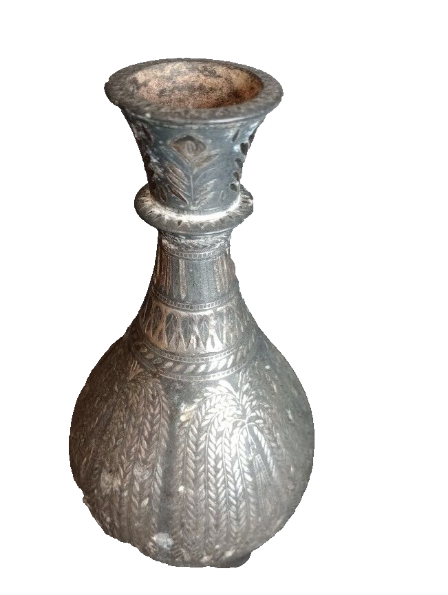 India 17Th 18Th c Bidri Hookah or vase