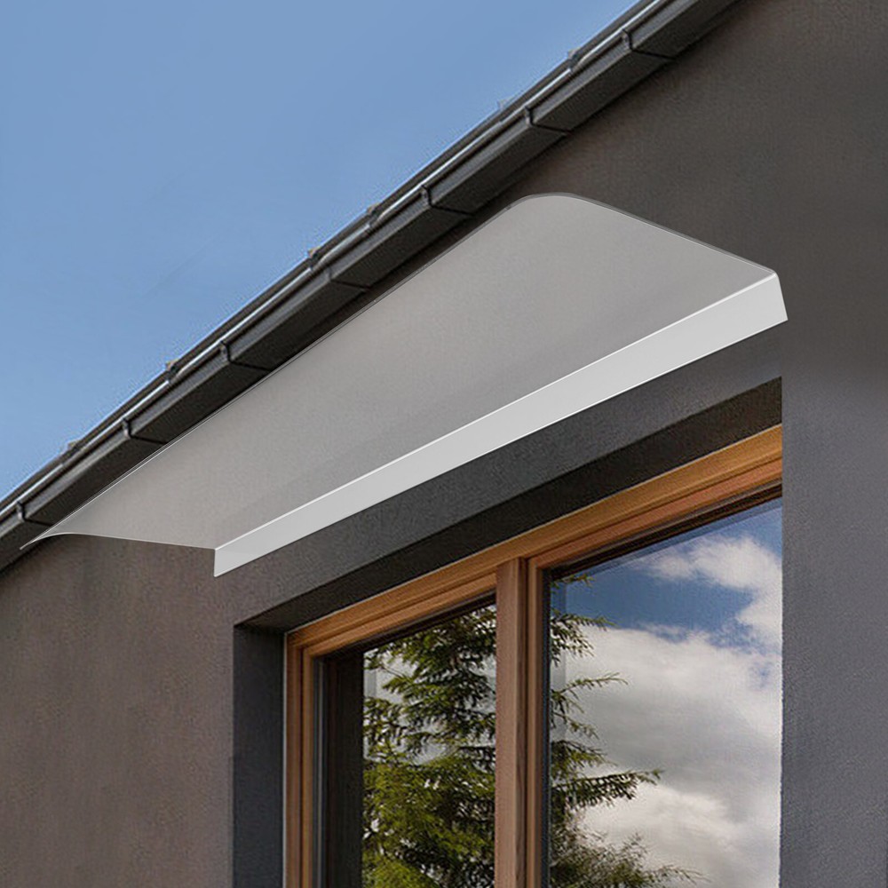 Clear Polycarbonate Awning Canopy for Windows and Doors, 50cm × 120cm