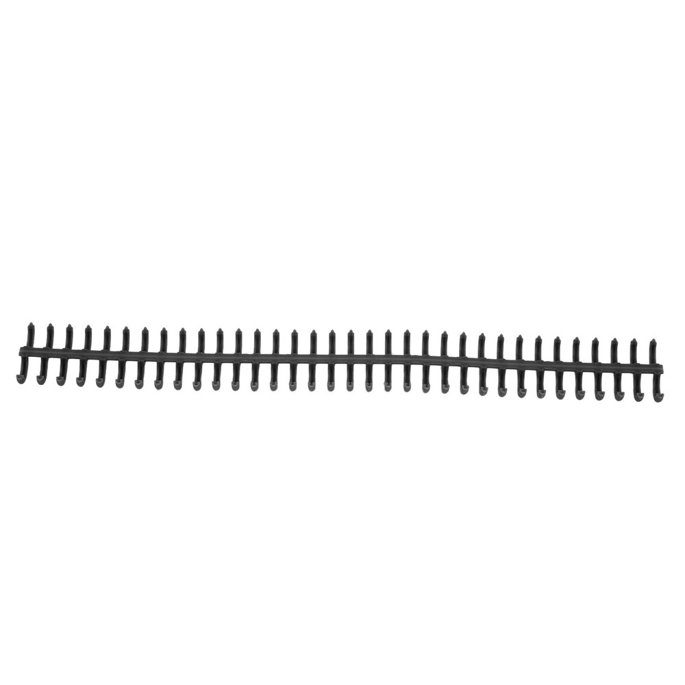 10PCS 34 Hole Binding Spine Split Loose Leaf Rings Binding Loop 12mm(Black )