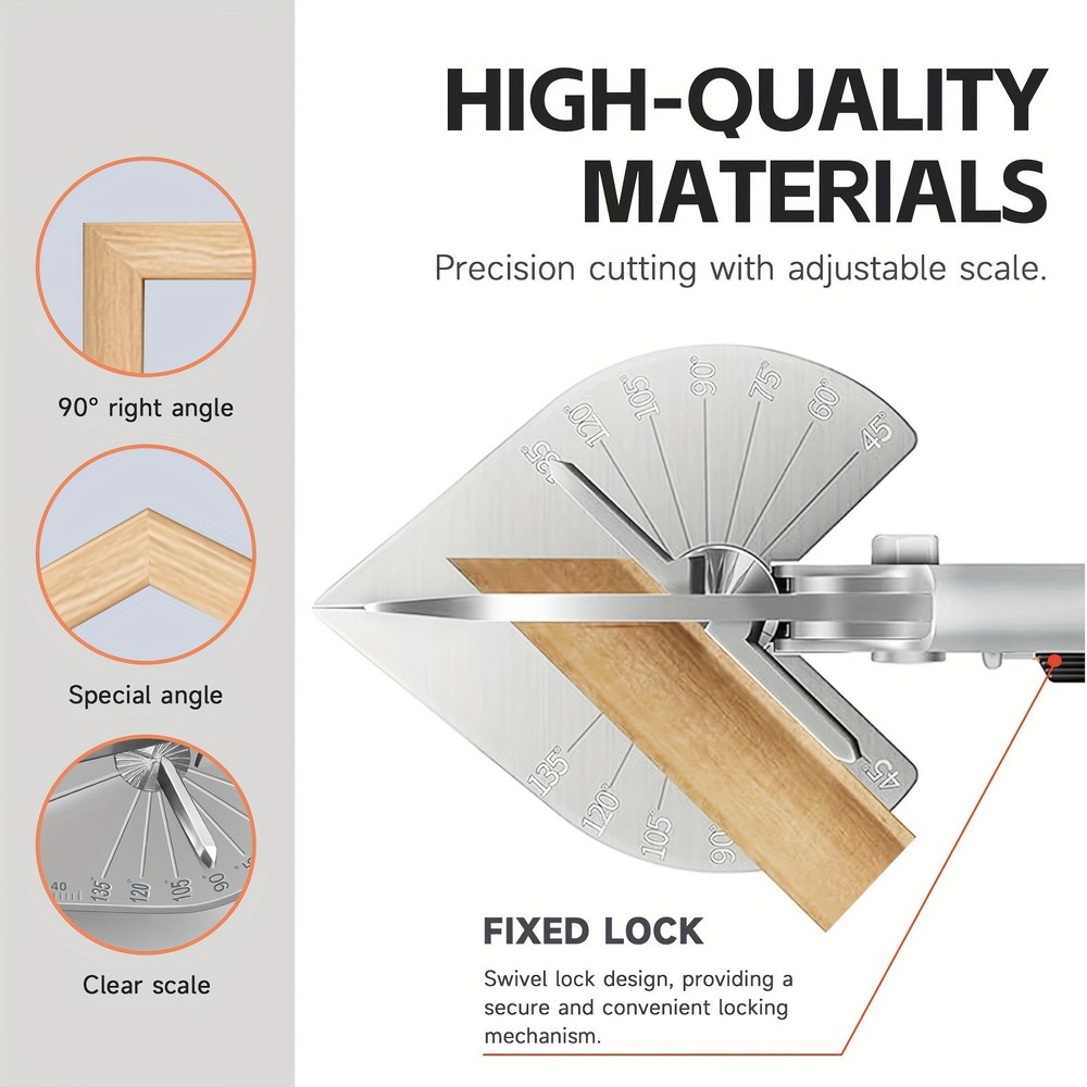 Adjustable Angle Cutter - 0°-135° Precision Cutting, Durable and Sturdy