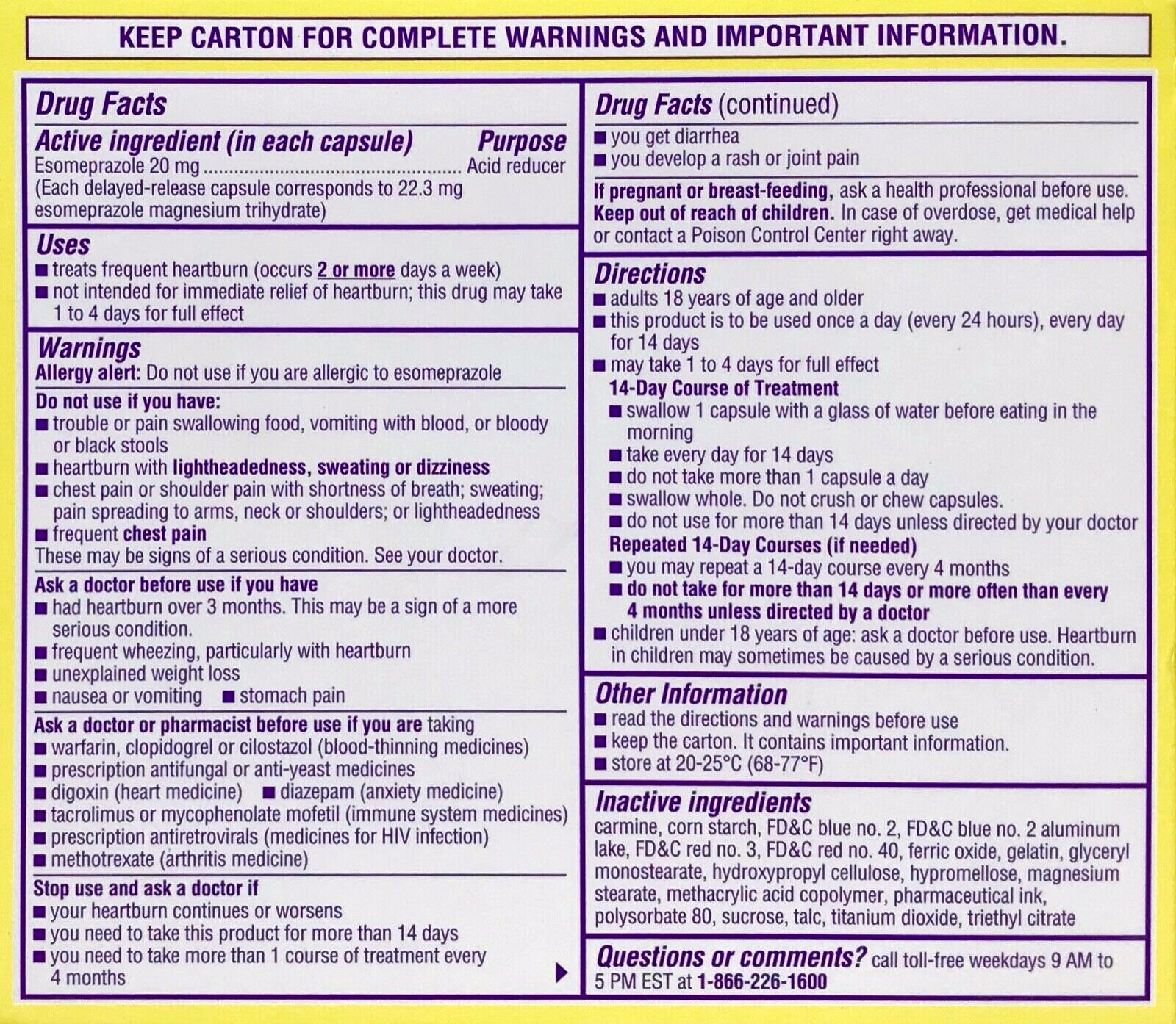 NEXIUM 24HR 2 X 42 (84) * CLEAR MINIS * ESOMEPRAZOLE MAGNESIUM 20mg EX 05/2025+