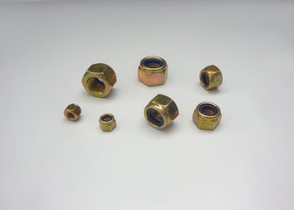 Lock nuts Yellow Galvanised High Form din 982 Lock Nut Many Sizes