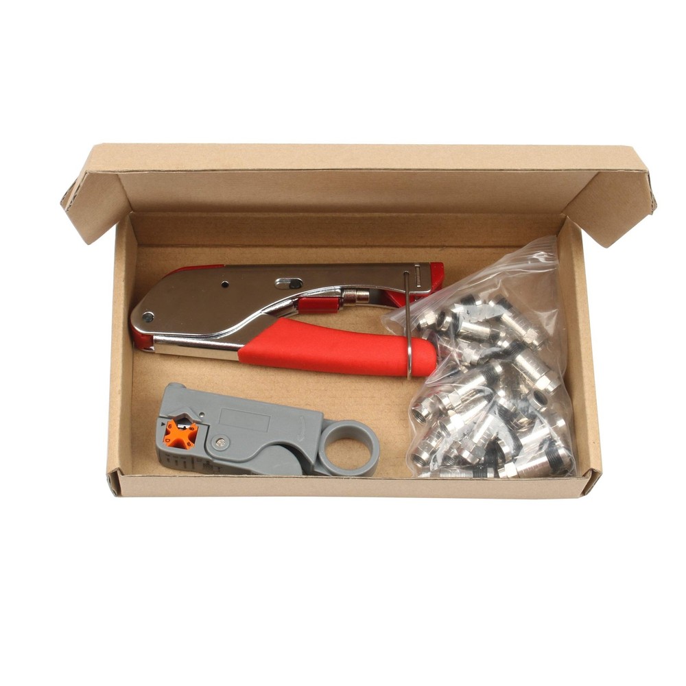 New Multitool Wire Stripping Squeezing Pliers Coaxial Cable Cold Press Clamp ...