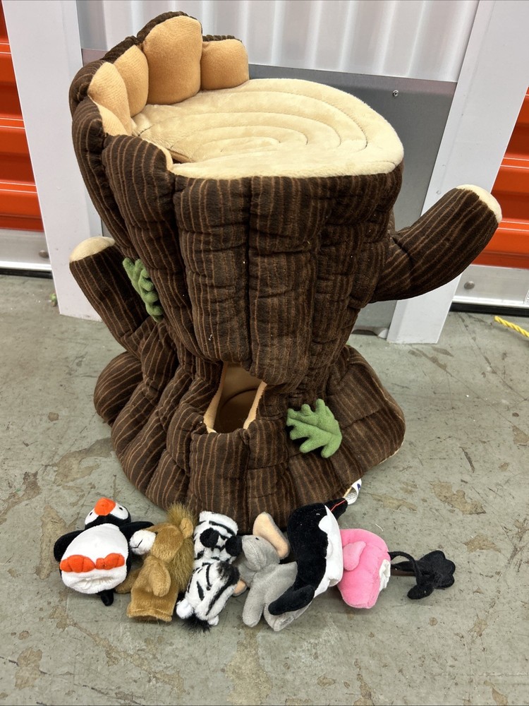 Mary Meyer Plush Tree Puppet Set With Finger Animals