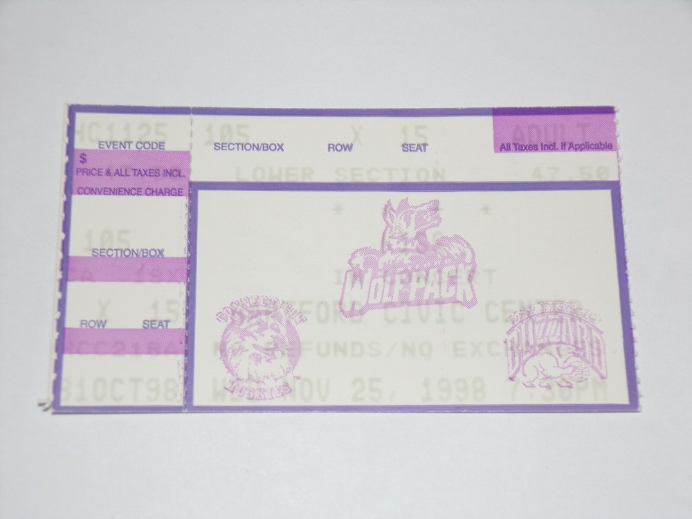 KISS Ticket Stub Psycho Circus Concert Tour Hartford Connecticut Vintage Kiss