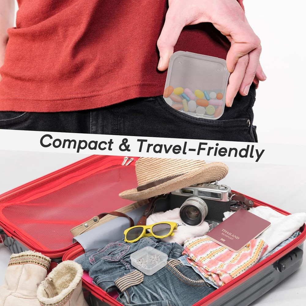 Bead Organizer Box – Small Bead Storage Containers, Mini Clear Plastic Storage