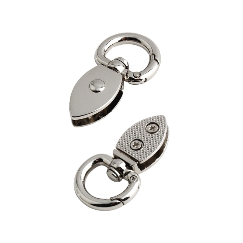 Vintage Style Spring Loaded Clasp Secure Bag Strap Connector Hardware Piece