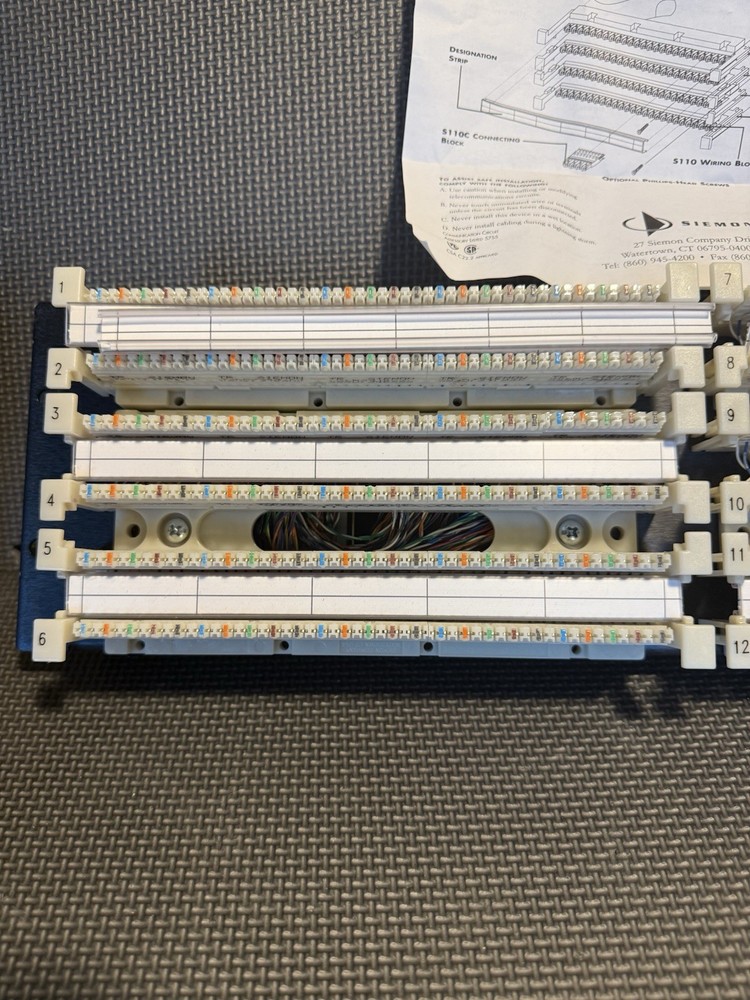 SIEMON S110DAT-300RCT pre-wired panel Assembly S110DAT-300RCT