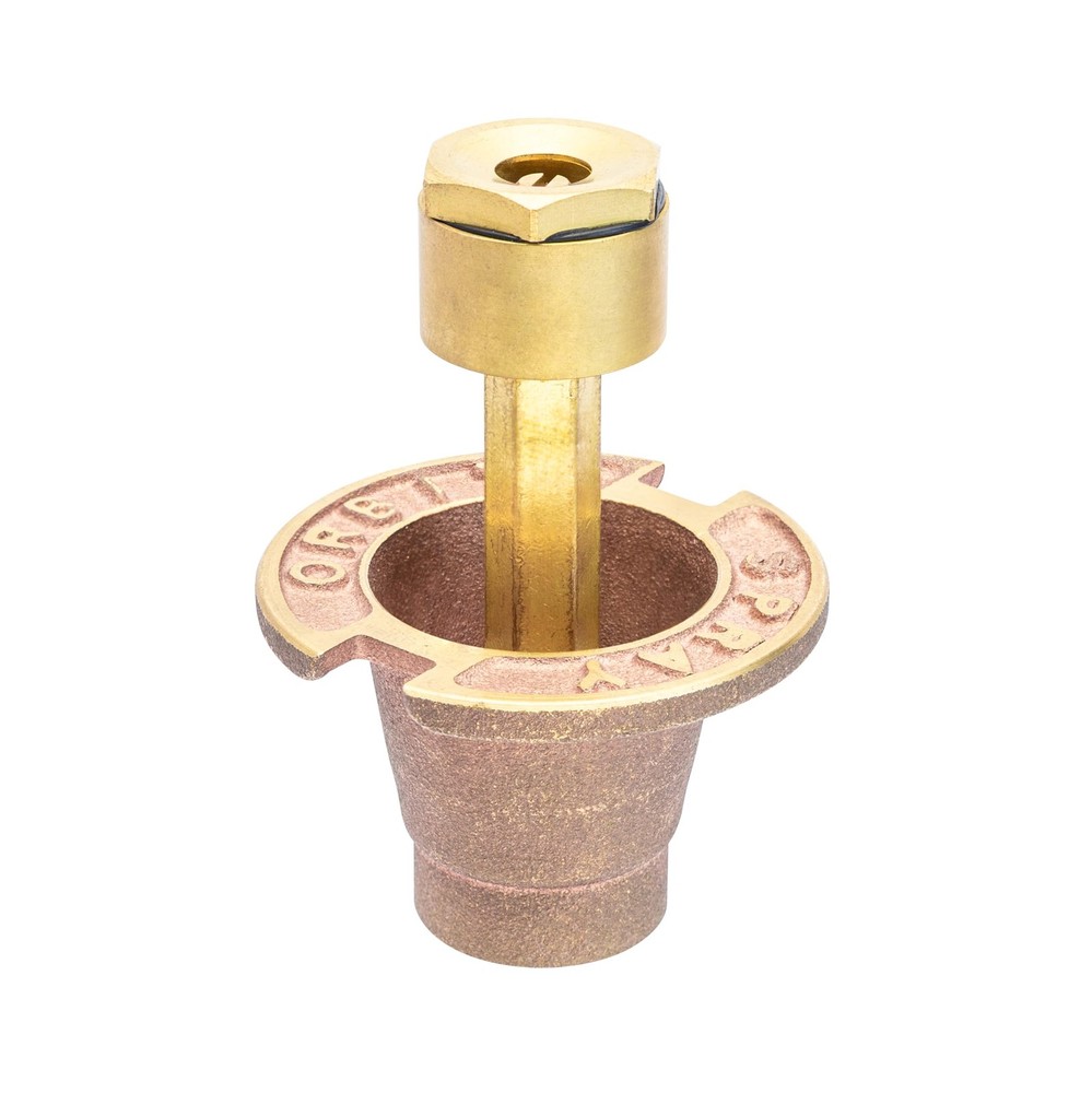 3-Pack Orbit 54070 Brass Pop-Up Flush Head Sprinkler with Full Pattern Gray