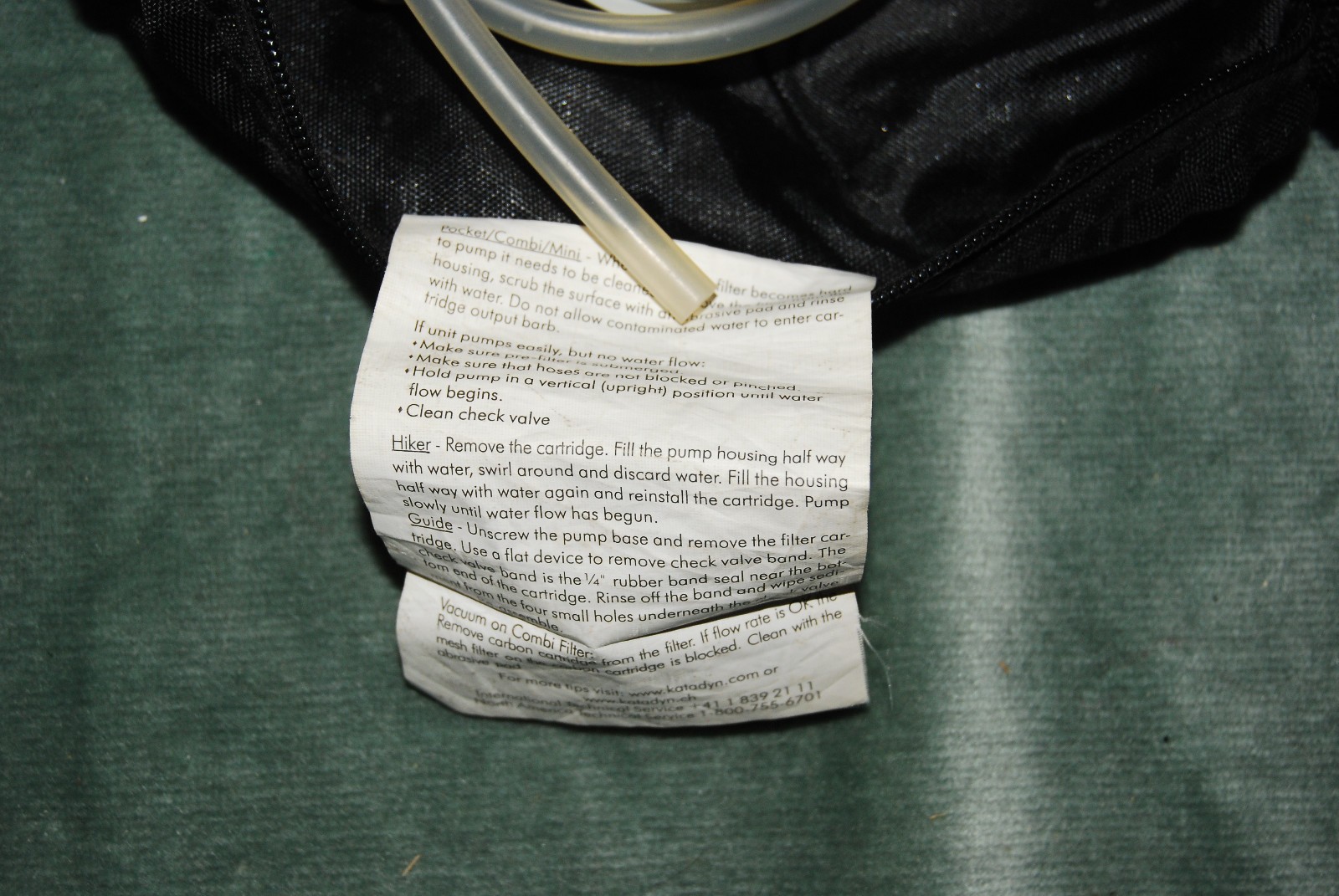 Katadyn Hiker Portable Pump Water Filter - Excellent Condition