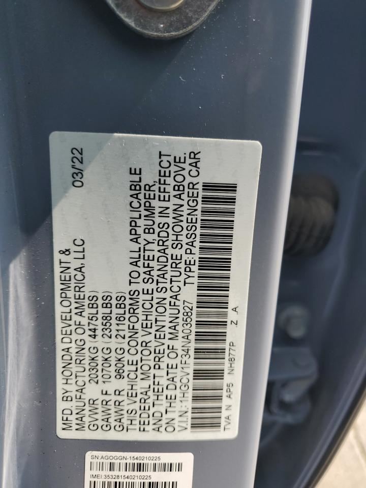 Camera/Projector Camera Windshield Mounted Fits 21-22 ACCORD 335478