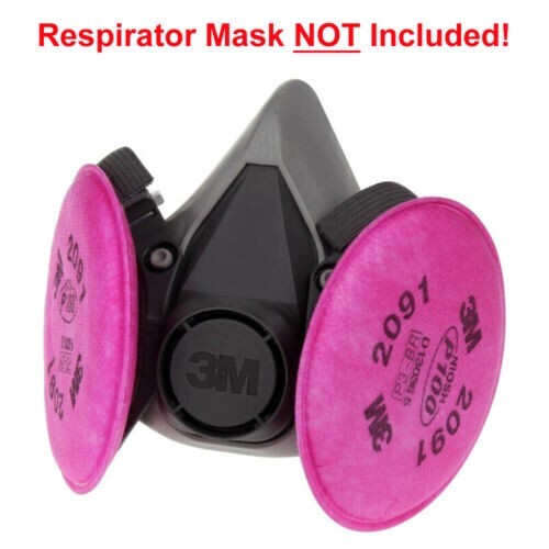 3M 2091/07000 Particulate Filter Set P100 (2pcs) - 1 PAIR