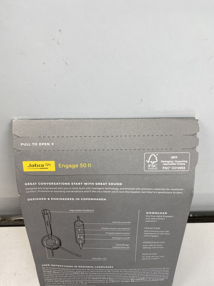 Jabra - Engage 50 II Headset - Stereo USB Type C - Wired