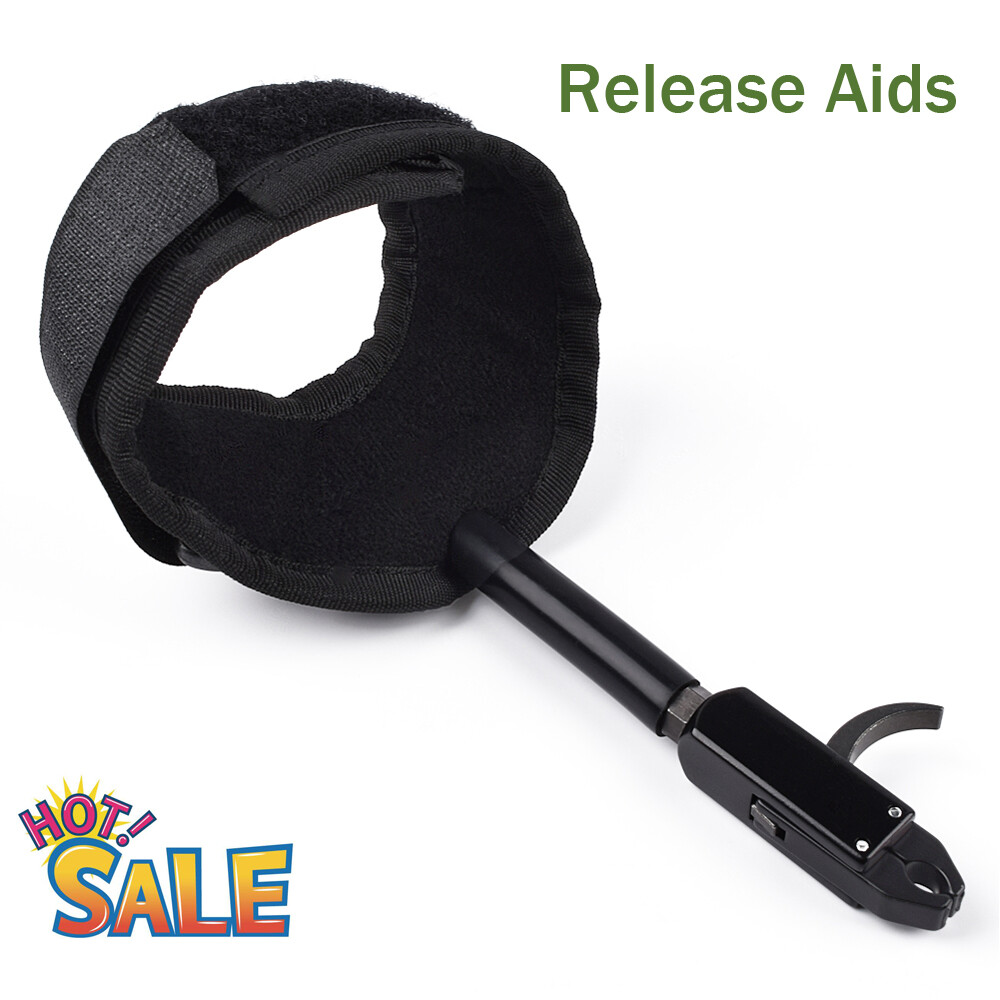 Archery Wrist Release Aids Strap Adjustable Compound Bow Target Shooting Tool US