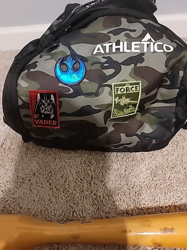 Baseball practice backpack for sale ( Also comes with a trainer bat)