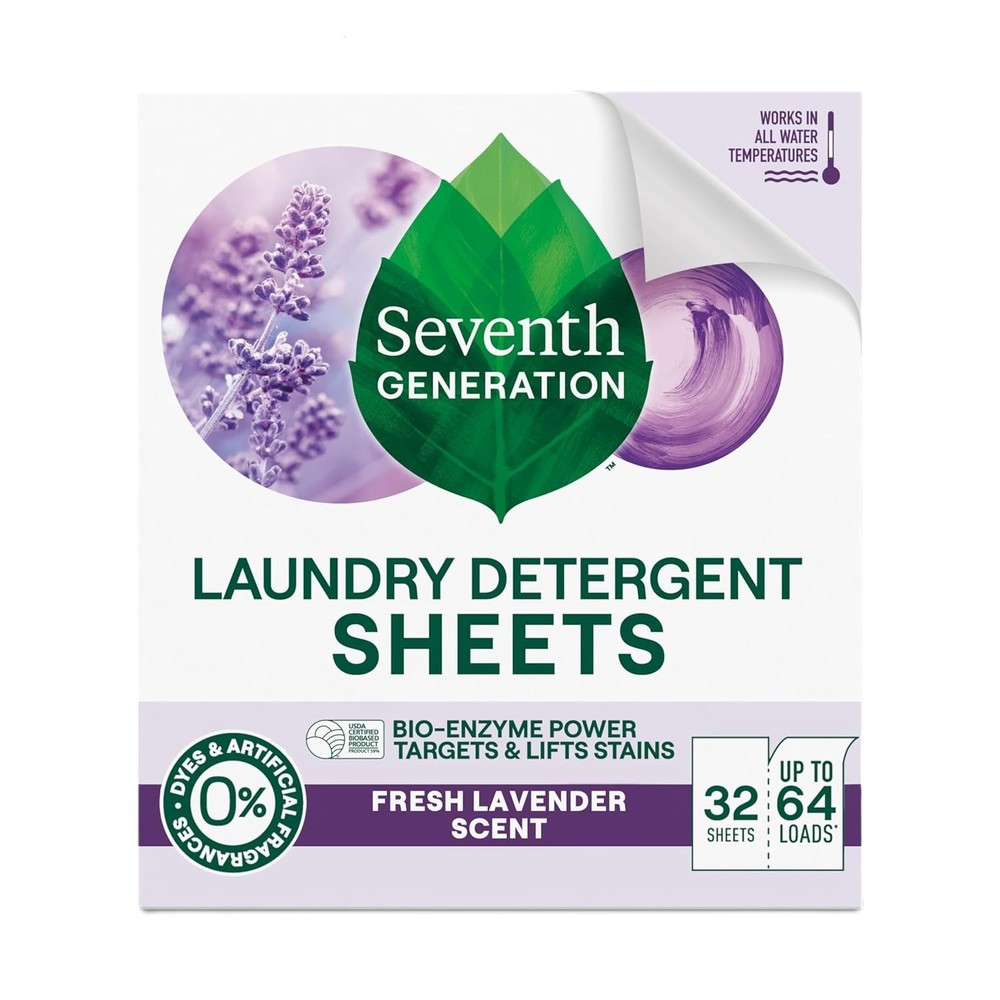 Lavender Laundry Sheets, 32 CT