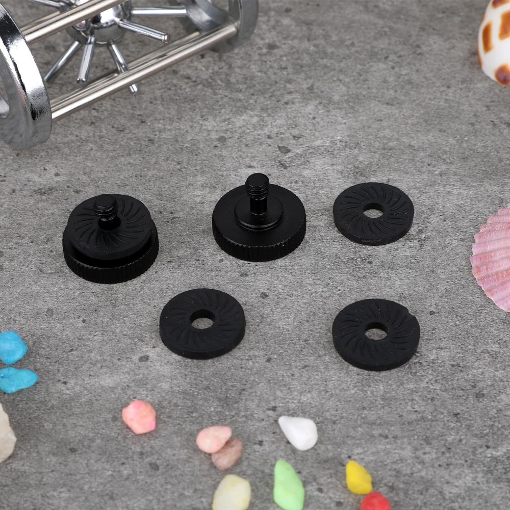 2Packs Thumb Screw Camera Quick Release Adapter with 4 Packs Rubber Washers T...