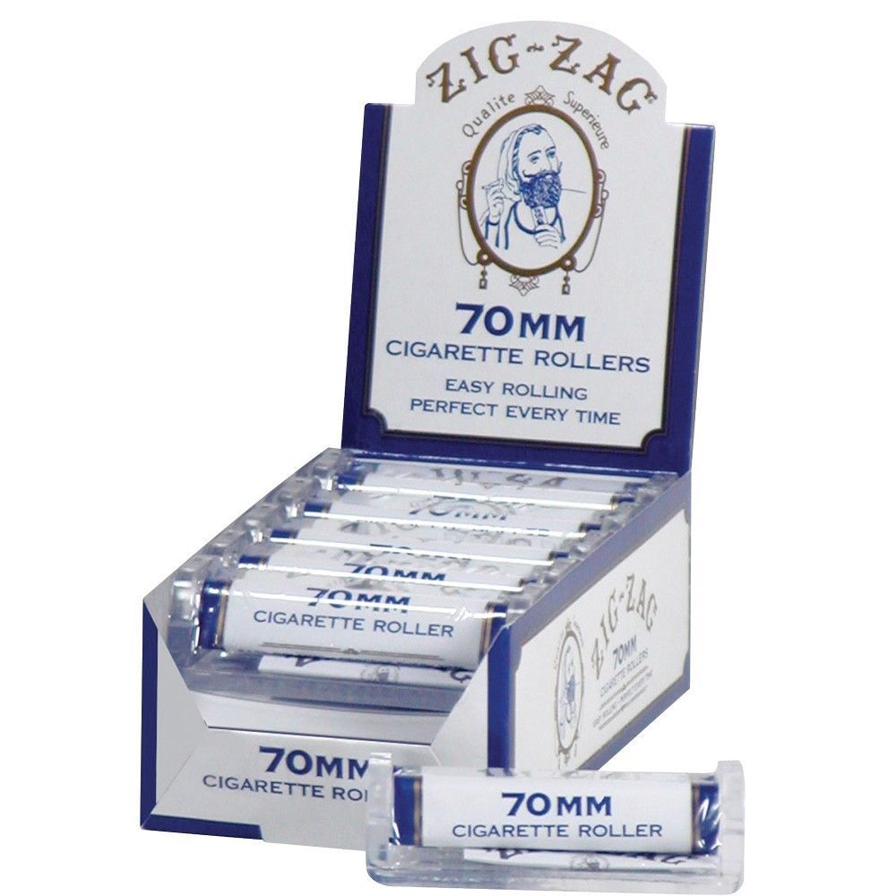 Zig-Zag 70MM White - 1 ROLLER - Machine Zig Zag Roll Papers Rolling