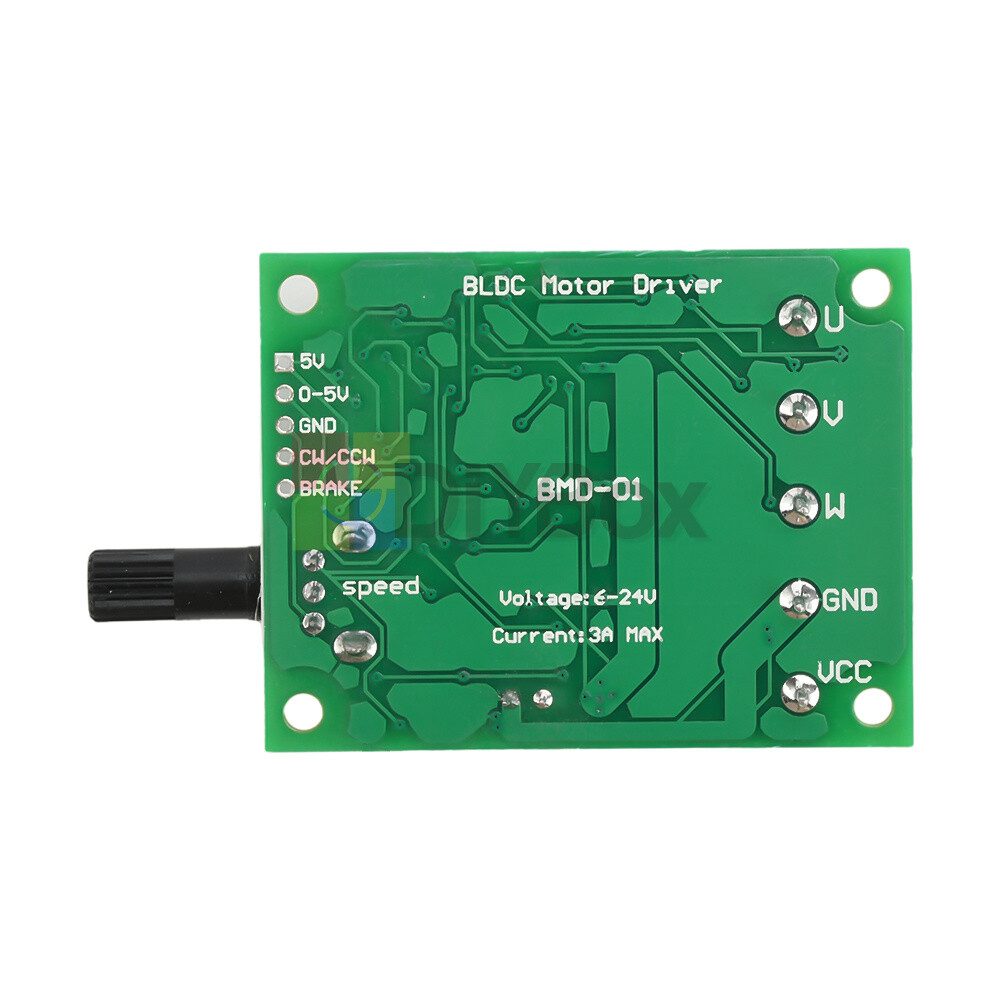 DC 3-phase Brushless Motor Speed Controller Motor Drive Control Board 6V12V24V