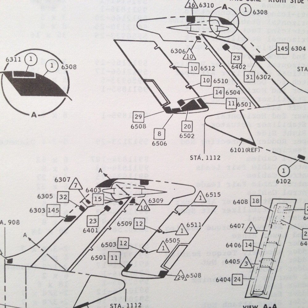 DC9-10 Maintenance & Engineering Zones, Stations, Lubrication Doors Booklet