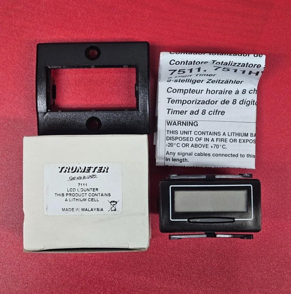 Trumeter 7111 Totalizing Quad Input Counter (Needs A Battery) - NEW