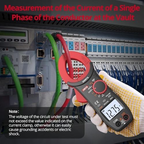 Digital Clamp Meter, Multimeter with Auto Range NCV TRMS, 600A AC 2000 Counts