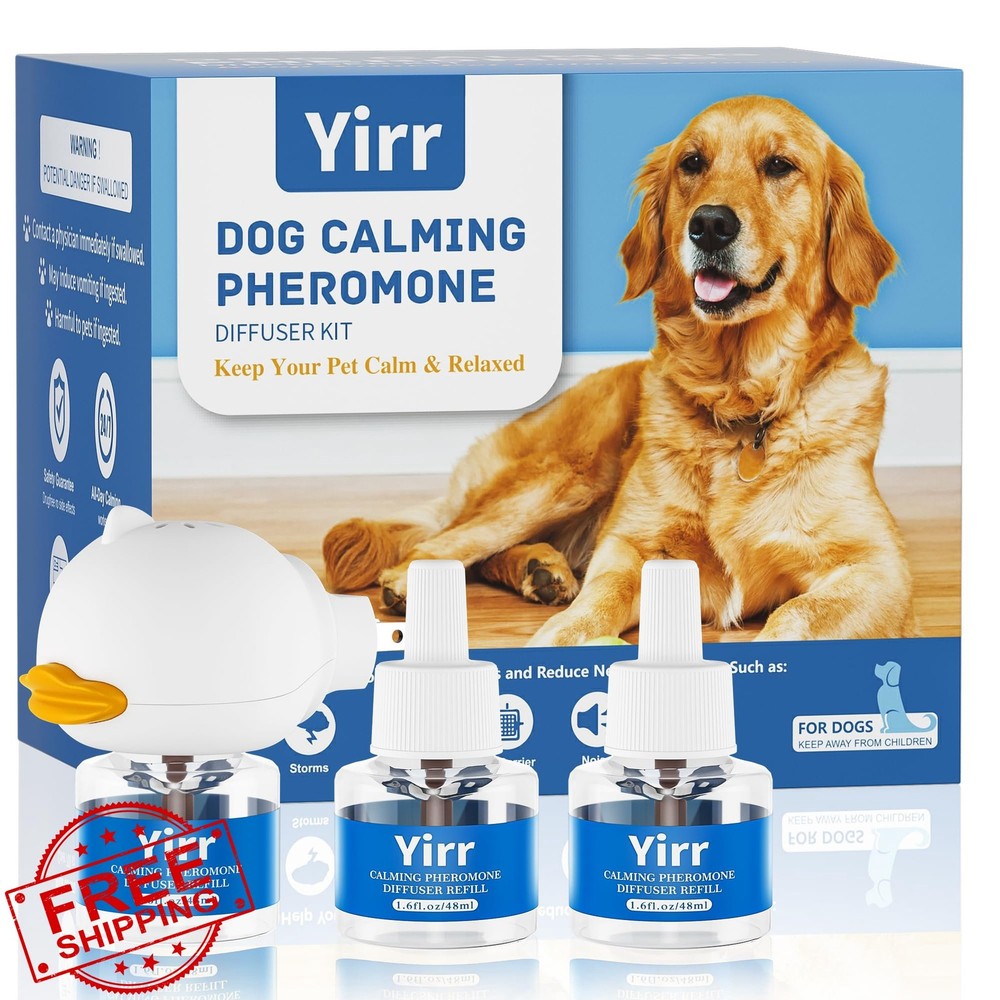 Yirr Dog Calming Diffuser 4 in 1 Pheromone Stress Anxiety Relief 1 Diffuser 3...